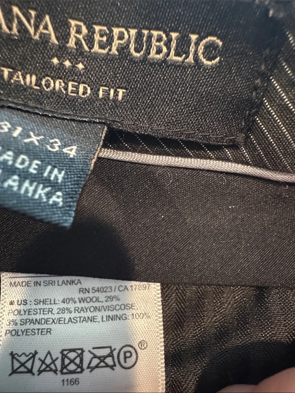Banana Republic Men's Dark Navy Dress Trousers